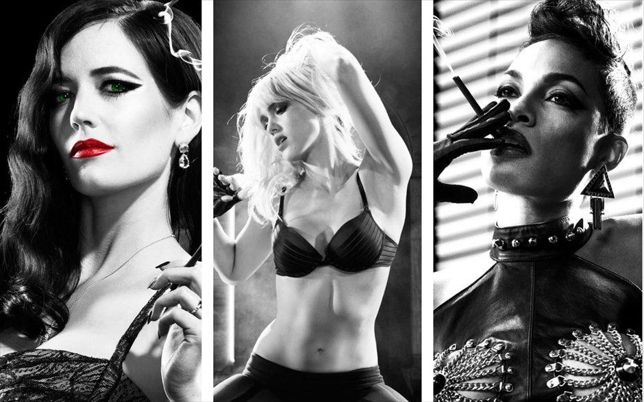 «Sin city: Η κυρία θέλει φόνο». «Sin city: Η κυρία θέλει φόνο»: Η «αμαρτωλή πόλη» μάς βυθίζει για δεύτερη φορά στον σκοτεινό της κόσμο. Στις δύο νέες ιστορίες, που εξελίσσονται σε προηγούμενο χρονικό στάδιο, συναντώνται οι πιο σκληροπυρηνικοί και αποκρουστικοί κάτοικοι της πόλης, για να αποκαλυφθεί πώς παραμορφώθηκε το πρόσωπο του Ντουάιτ.