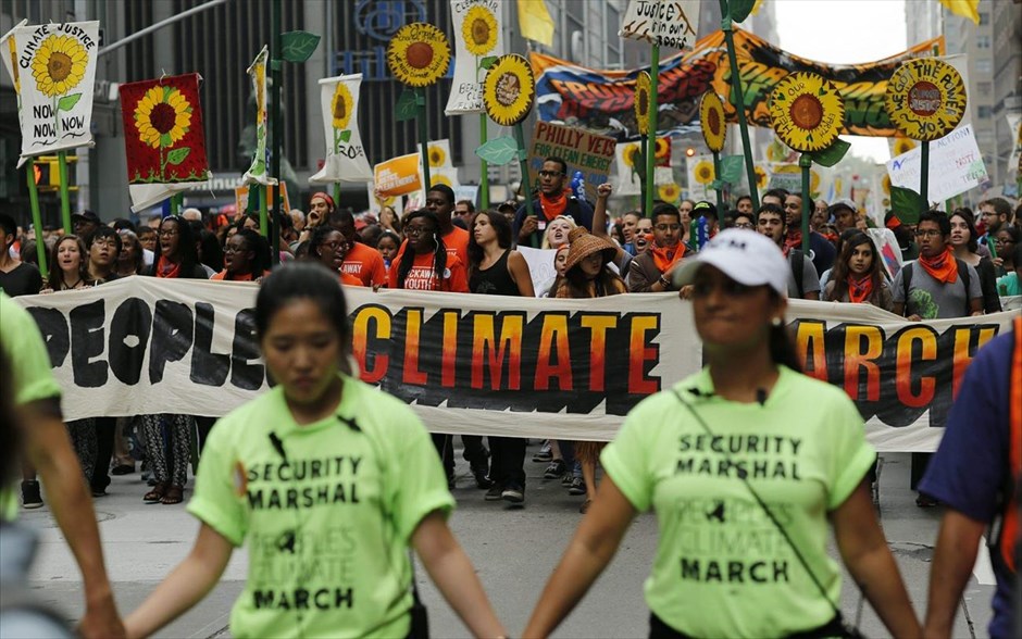 Διαδήλωση για το κλίμα - Νέα Υόρκη. Νέα Υόρκη.