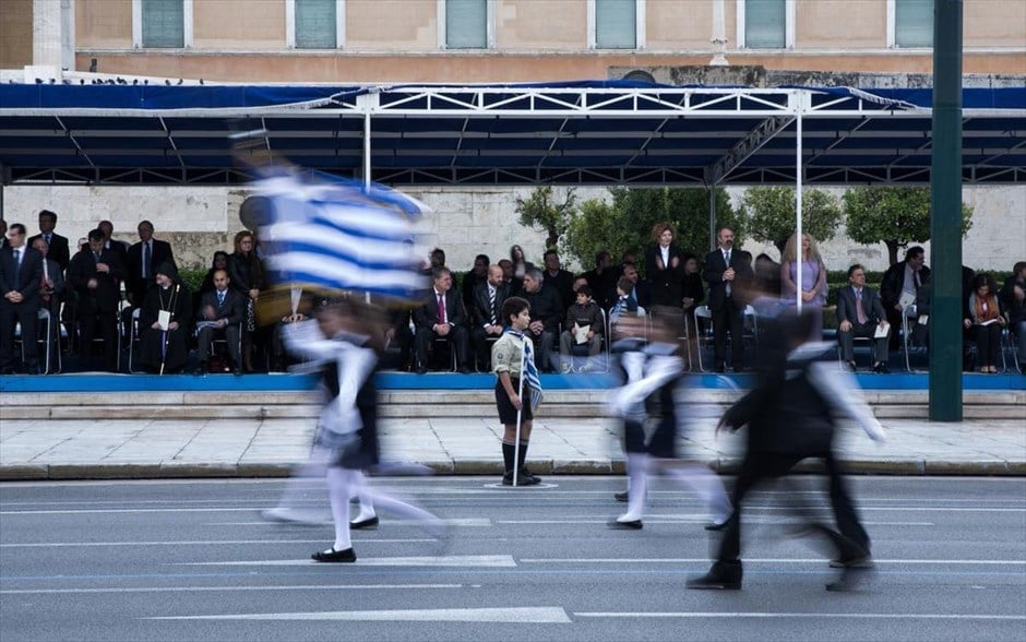 Εορτασμός της επετείου της 28ης Οκτωβρίου - παρέλαση. Αθήνα.