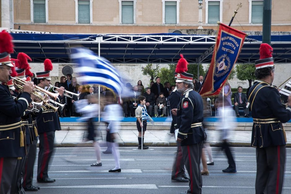 Εορτασμός της επετείου της 28ης Οκτωβρίου - παρέλαση. Αθήνα.