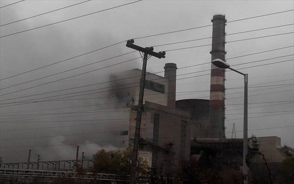 Φωτιά στον Ατμοηλεκτρικό Σταθμό Πτολεμαΐδας. 