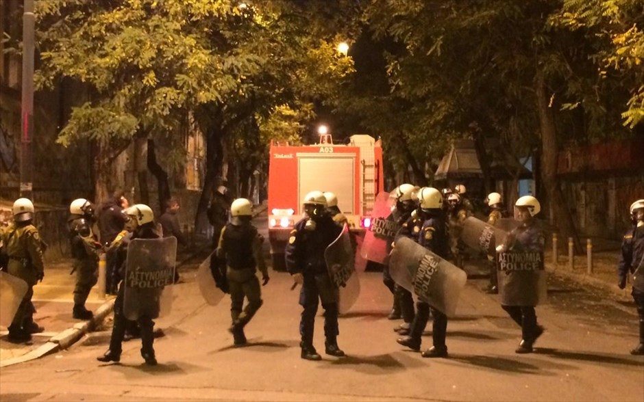 Πορεία στη μνήμη του Αλέξη Γρηγορόπουλου - Αστυνομία. 