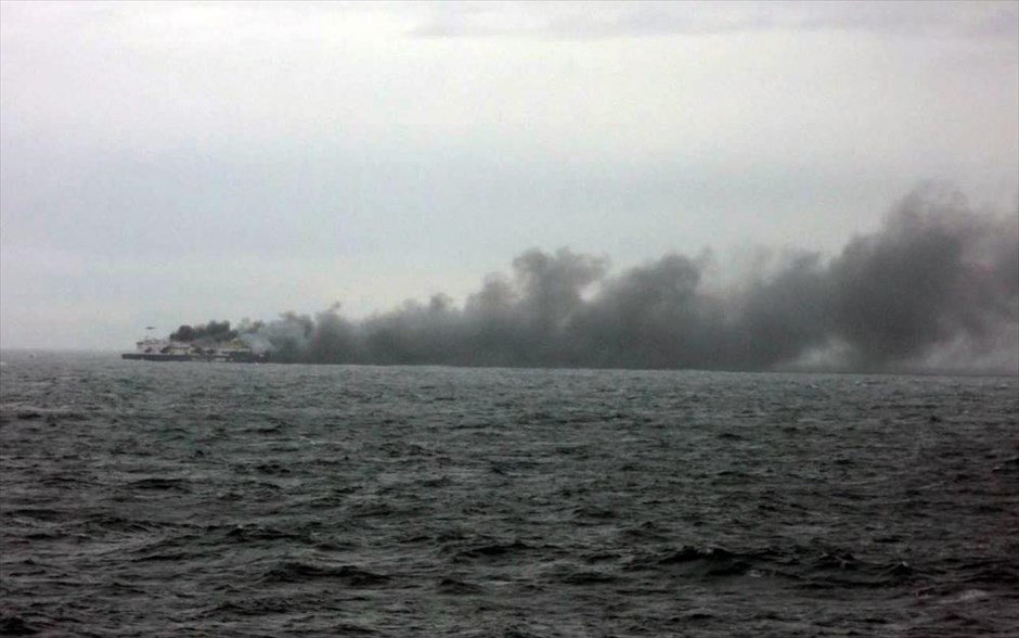 Πυρκαγιά στο πλοίο Νorman Αtlantic. 