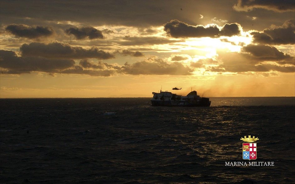 Επιχείρηση για τη διάσωση των επιβατών του πλοίου Νorman Αtlantic. 