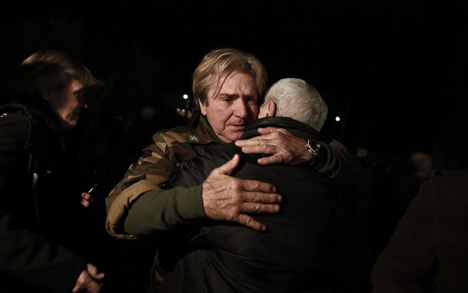 Άφιξη διασωθέντων του Norman Atlantic στην Ελλάδα - Ελευσίνα. Ελευσίνα.