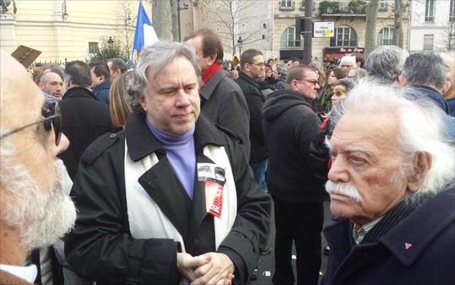 Γαλλία - Παρίσι - Πορεία Ενότητας - Charlie Hebdo. Η αντιπροσωπεία του ΣΥΡΙΖΑ στο Παρίσι. 