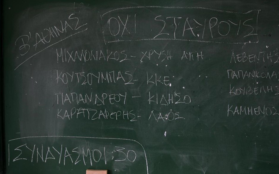 Βουλευτικές εκλογές 2015 - Εκλογικό κέντρο - κάλπη . 