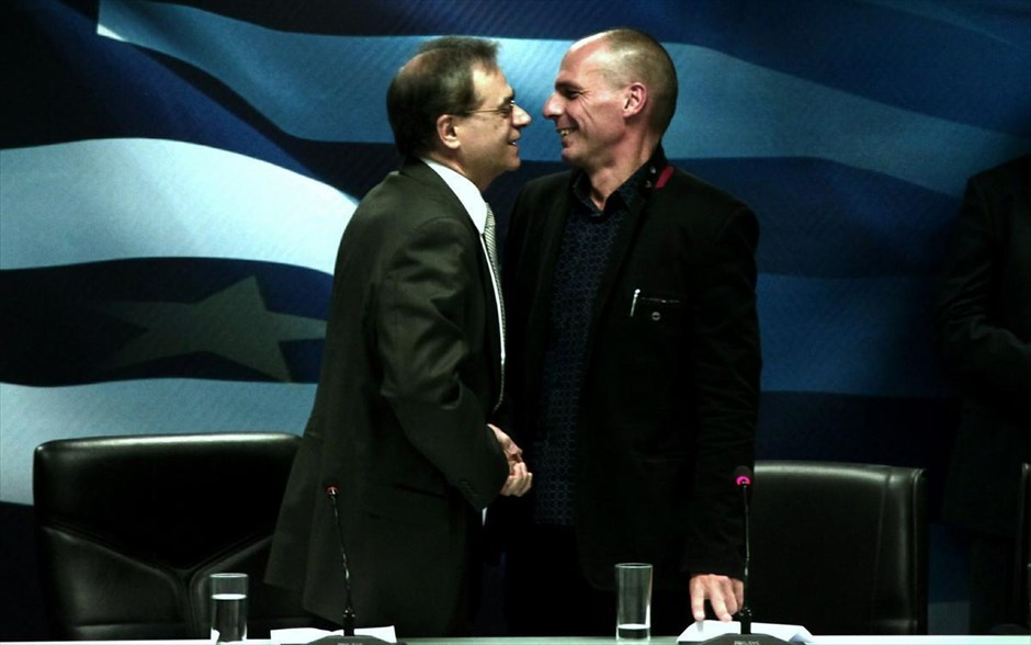 Υπουργείο Οικονομικών. Ο πρώην και ο νυν του Υπουργείου Οικονομικών.