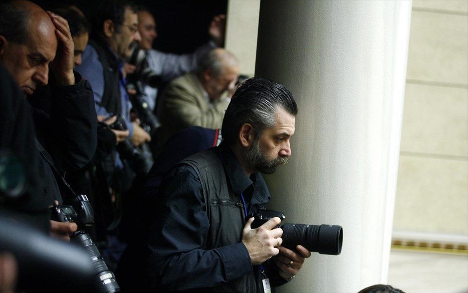 Βουλή - Ορκωμοσία. Φωτογράφοι στα θεωρεία της Βουλής.