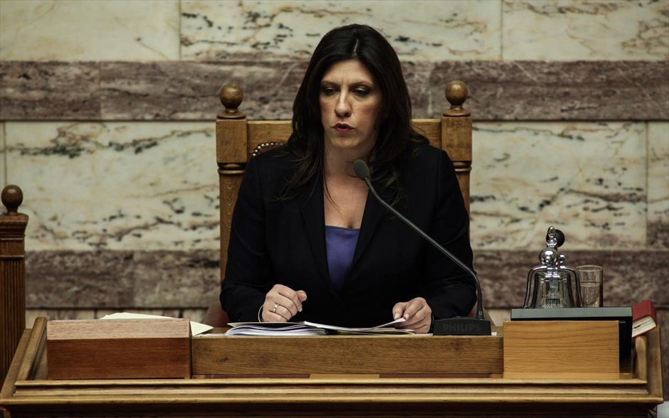 Βουλή - προγραμματικές δηλώσεις . Η πρόεδρος της Βουλής Ζωή Κωνσταντοπούλου