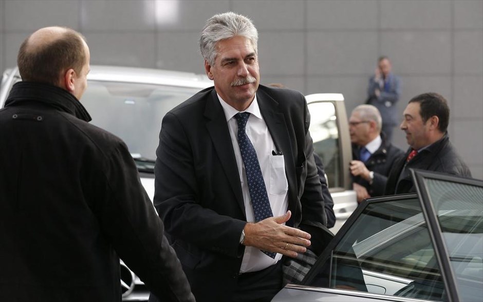  Χανς Γέργκ Σέλινγκ - άφιξη Eurogroup. Ο υπουργός Οικονομικών της Αυστρίας, Χανς Γέργκ Σέλινγκ.