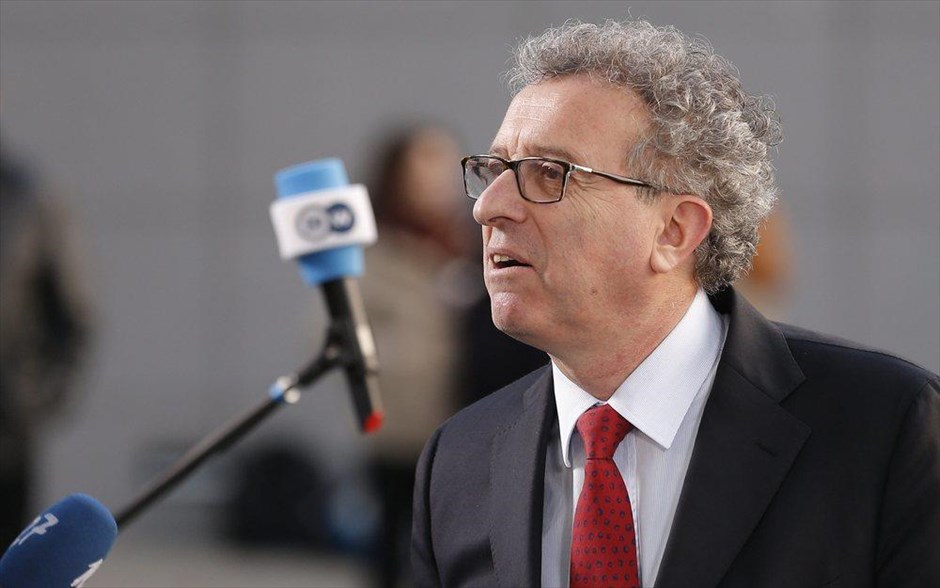 Πιερ Γκραμένα - άφιξη Eurogroup . Ο υπουργός Οικονομικών του Λουξεμβούργου, Πιερ Γκραμένα.