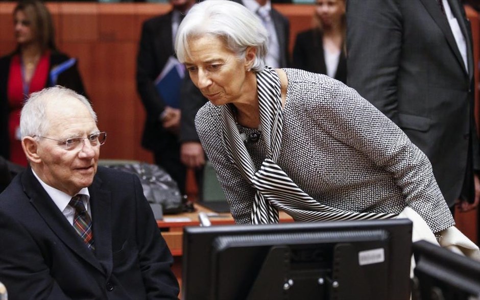Βόλφγκανγκ Σόιμπλε - Κριστίν Λαγκάρντ . Βόλφγκανγκ Σόιμπλε και Κριστίν Λαγκάρντ.
