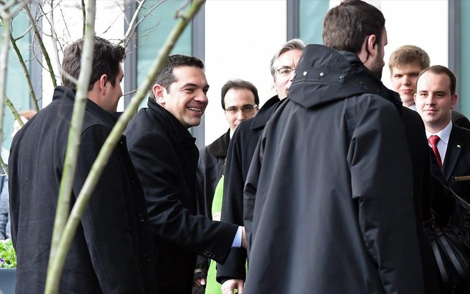 Τσίπρας - Συνάντηση Μέρκελ - Γερμανία - Βερολίνο. Ο πρωθυπουργός Αλ. Τσίπρας κατά την άφιξή του στο Βερολίνο.