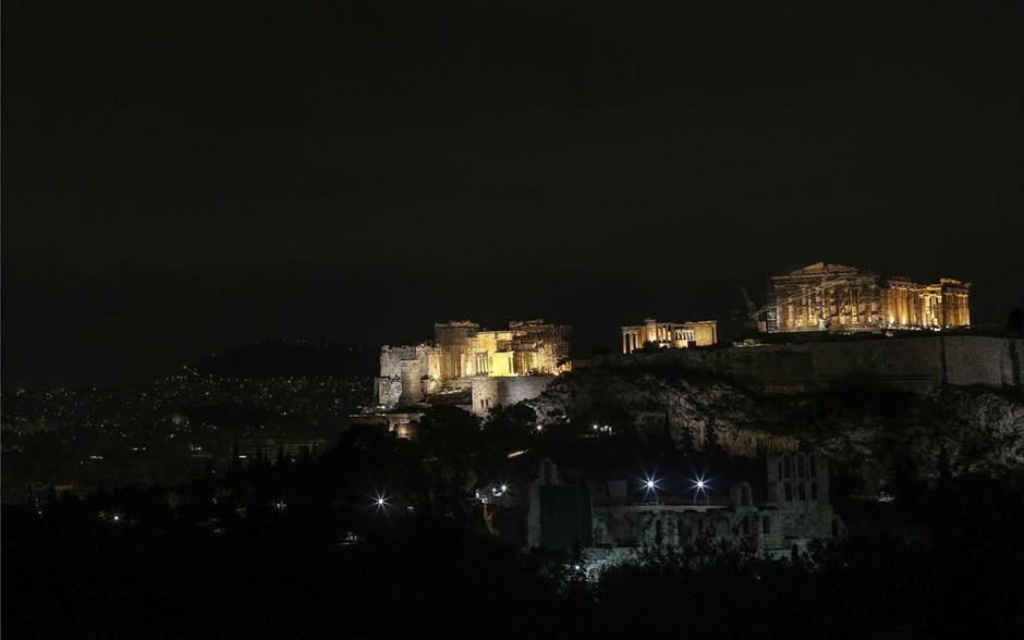 Η Ώρα της Γης - Αθήνα - Ακρόπολη. Ακρόπολη, Αθήνα.