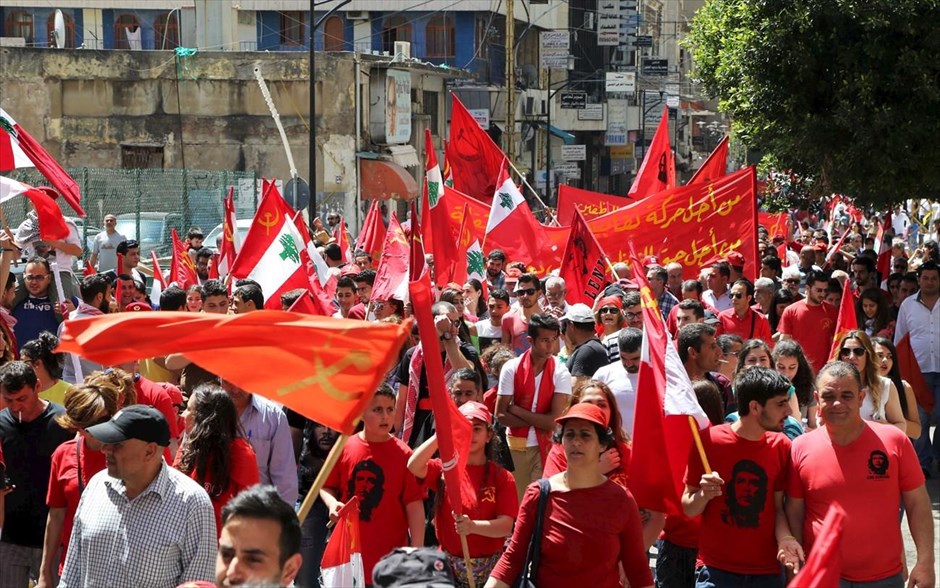 Πρωτομαγιά στον κόσμο - Λίβανος. Βηρυτός, Λίβανος.