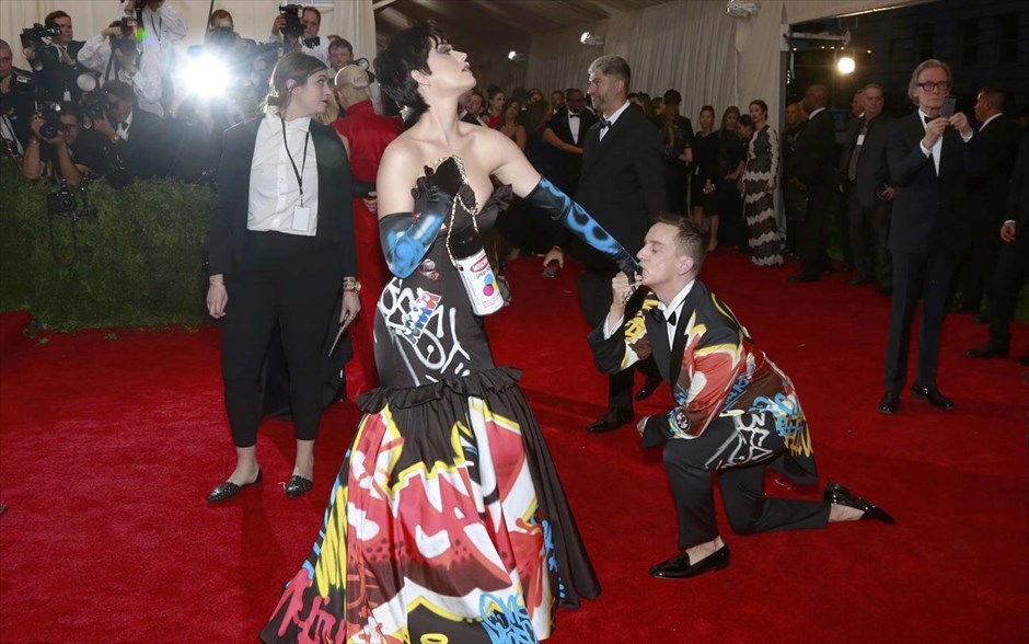 METGALA 2015. Η Κέιτι Πέρι και ο Τζέρεμι Σκοτ.