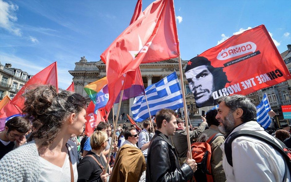 Βρυξέλλες - Πορεία υπέρ της Ελλάδας. 