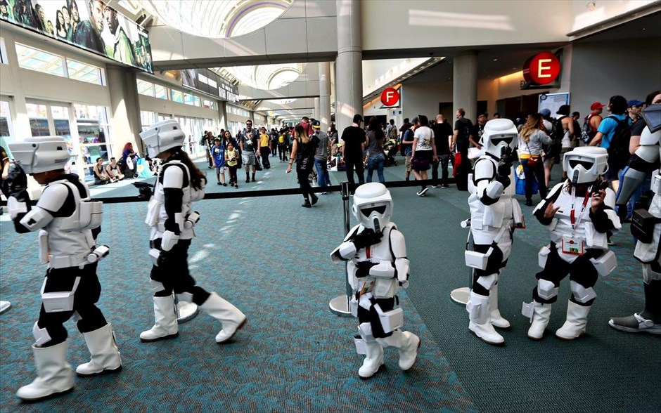 Comic-Con - Σαν Ντιέγκο. Ομάδα μικρών Stormtroopers.