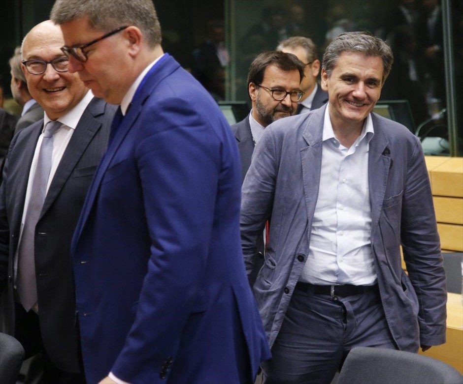 Ευκλείδης Τσακαλώτος - Eurogroup. Ο υπουργός Οικονομικών Ευκλείδης Τσακαλώτος λίγο πριν την έναρξη της συνεδρίασης του Eurogroup.