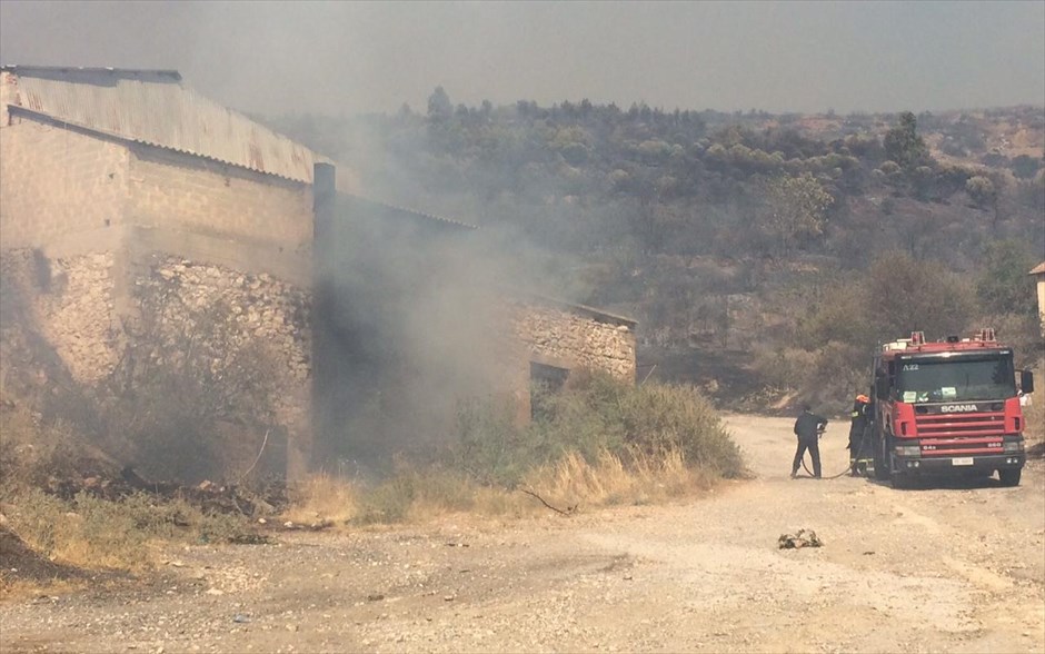Παλιό λατομείο - Αργυρούπολη - πυρκαγιά. Η περιοχή του παλιού λατομείου στην Αργυρούπολη.
