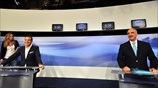 Φωτογραφίες από το debate Αλέξη Τσίπρα - Ευάγγελου Μεϊμαράκη