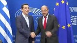 Βρυξέλλες: Συνάντηση Αλέξη Τσίπρα – Μάρτιν Σουλτς