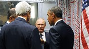 Για ανταλλαγή πληροφοριών για την κρίση στη Συρία συζήτησαν Ομπάμα - Πούτιν