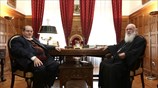 Συνάντηση του Αρχιεπισκόπου Ιερώνυμου με τον Ν. Φίλη