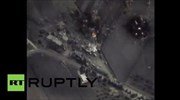Στη δημοσιότητα βίντεο από τους βομβαρδισμούς της Ρωσίας στη Συρία