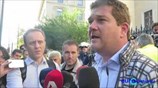 Συγκέντρωση διαμαρτυρίας μεταλλωρύχων της Χαλκιδικής έξω από το ΣτΕ
