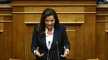 Ντ. Μπακογιάννη: Η ανάγνωση των προγραμματικών δηλώσεων απογοήτευσε όλους μας