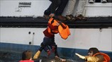 Διάσωση προσφύγων στη Μυτιλήνη