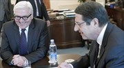 Κυπριακό και σχέσεις Ε.Ε. - Τουρκίας στο επίκεντρο της συνάντησης Αναστασιάδη - Στάινμαϊερ