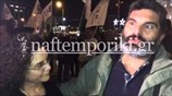 Στιγμιότυπο από το συλλαλητήριο κατά των πλειστηριασμών στο Σύνταγμα