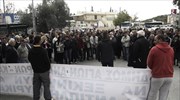 Διαμαρτυρία κατοίκων Αγίων Αναργύρων - Καματερού για τα αντιπλημμυρικά