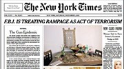 Αυστηρότερους ελέγχους στα πυροβόλα όπλα ζητούν οι NYT με πρωτοσέλιδο άρθρο
