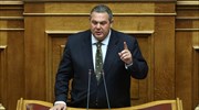 Π. Καμμένος: Αποτέλεσμα σκληρής διαπραγμάτευσης ο προϋπολογισμός