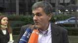 Δήλωση του Ευ. Τσακαλώτου κατά την άφιξή του στο Ecofin