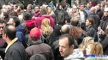 Συγκέντρωση διαμαρτυρίας των εργαζομένων στα προγράμματα κοινωφελούς εργασίας