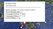 Σεισμική δόνηση 4,4 Ρίχτερ στη δυτική Ελλάδα