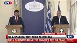 Δηλώσεις Ν. Κοτζιά - Ποπόσκι