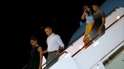 Ξεκίνησε τις οικογενειακές διακοπές του στη Χαβάη ο Ομπάμα