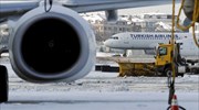 Πυκνό χιόνι και ακυρώσεις πτήσεων στην Κωνσταντινούπολη