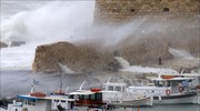Κρήτη: Χαλάζι στο κέντρο του Ηρακλείου