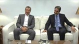 Πλάνα από τη συνάντηση Στ. Θεοδωράκη - Κ. Μητσοτάκη