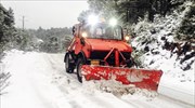 Διακοπή κυκλοφορίας στη Λ. Πάρνηθος λόγω της χιονόπτωσης