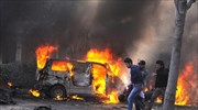 Αιματηρή επίθεση με παγιδευμένο αυτοκίνητο σε αγορά στη Δαμασκό