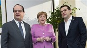 Merkel, Hollande cite need for rapid evaluation of Greek program; refugee crisis also discussed with Tsipras