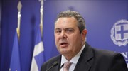 Π. Καμμένος: Η Τουρκία υπονομεύει την εφαρμογή του σχεδίου του ΝΑΤΟ